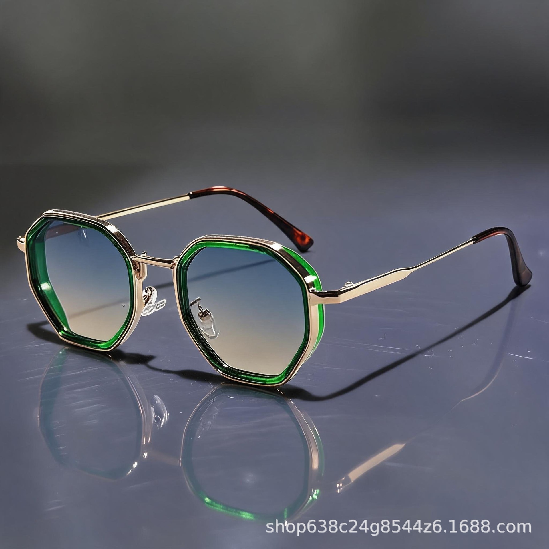 Street Fashion Photographers - Gafas de Sol Retro de Metal