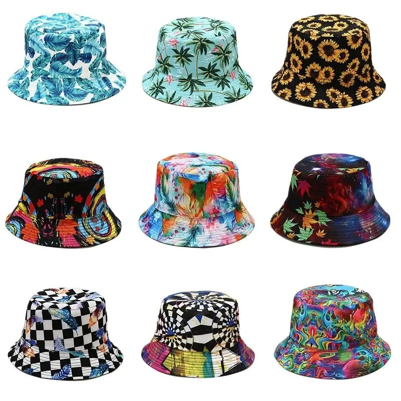 Bucket Hat Embroidered - Sombrero de pescador con estampado de