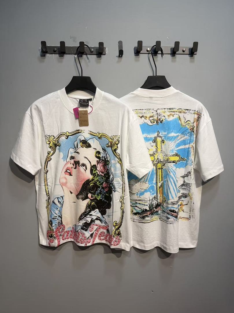 Street Fashion Graffiti - Camiseta de manga corta con estampado