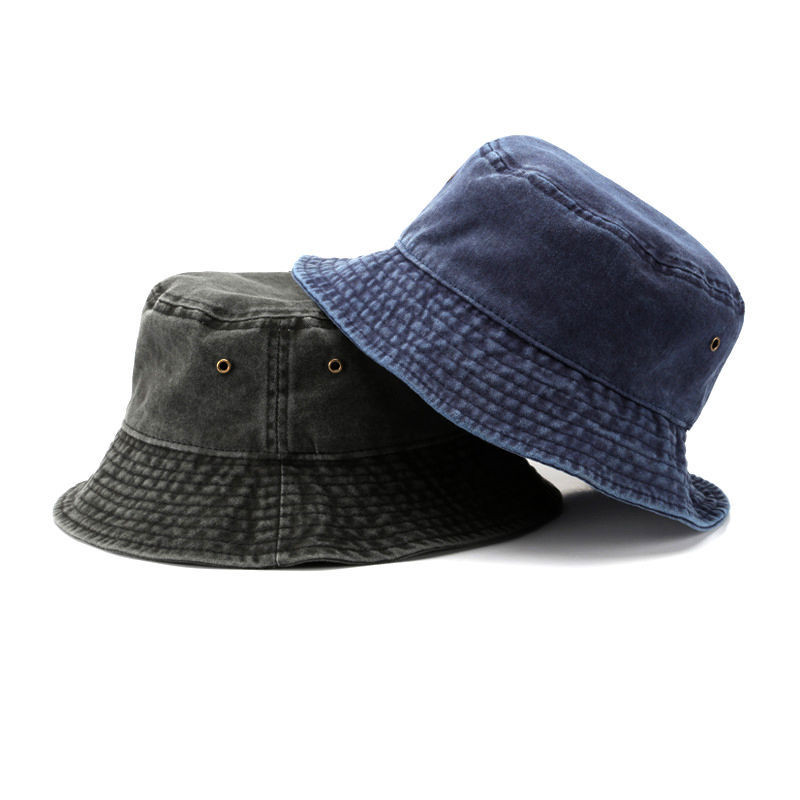 Bucket Hat Embroidered - Sombrero de Pescador Vintage de Color