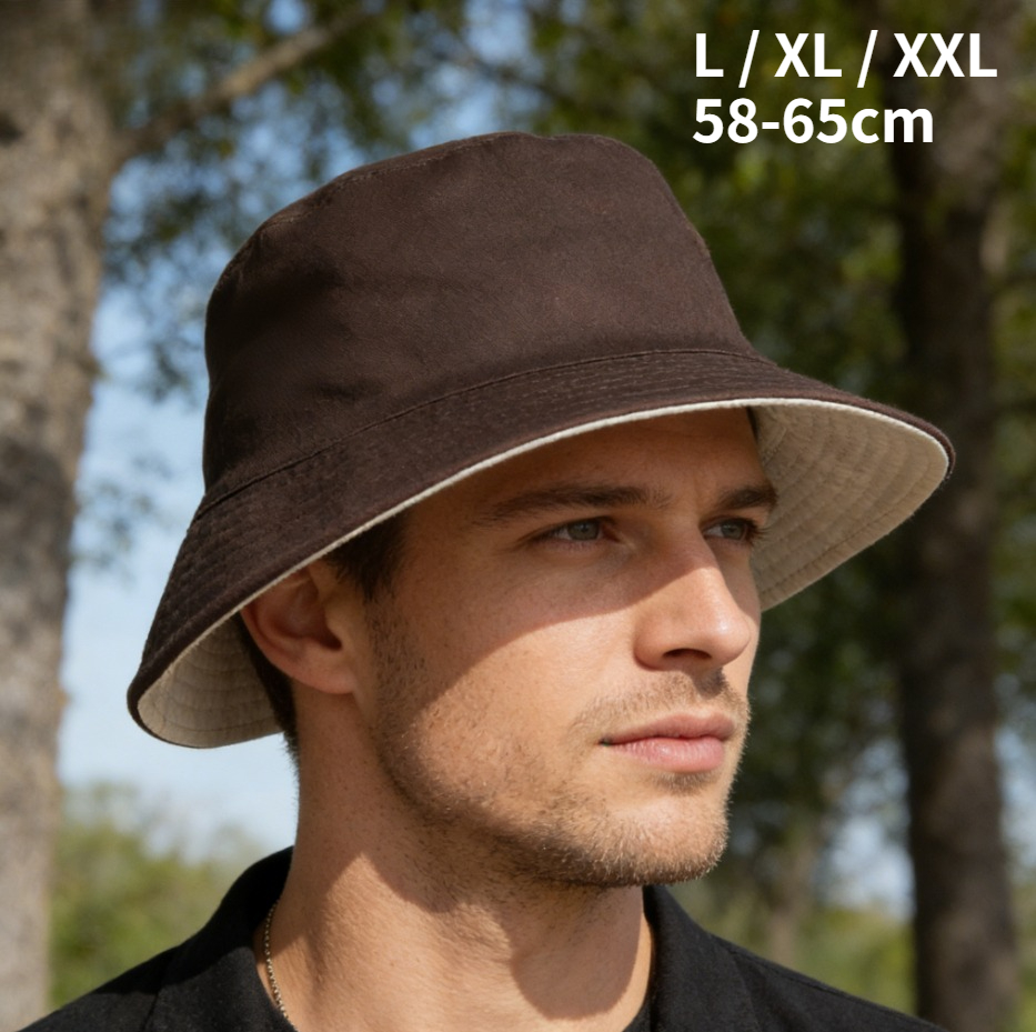 Bucket Hat Embroidered - Sombrero de Pescador de Doble Cara,