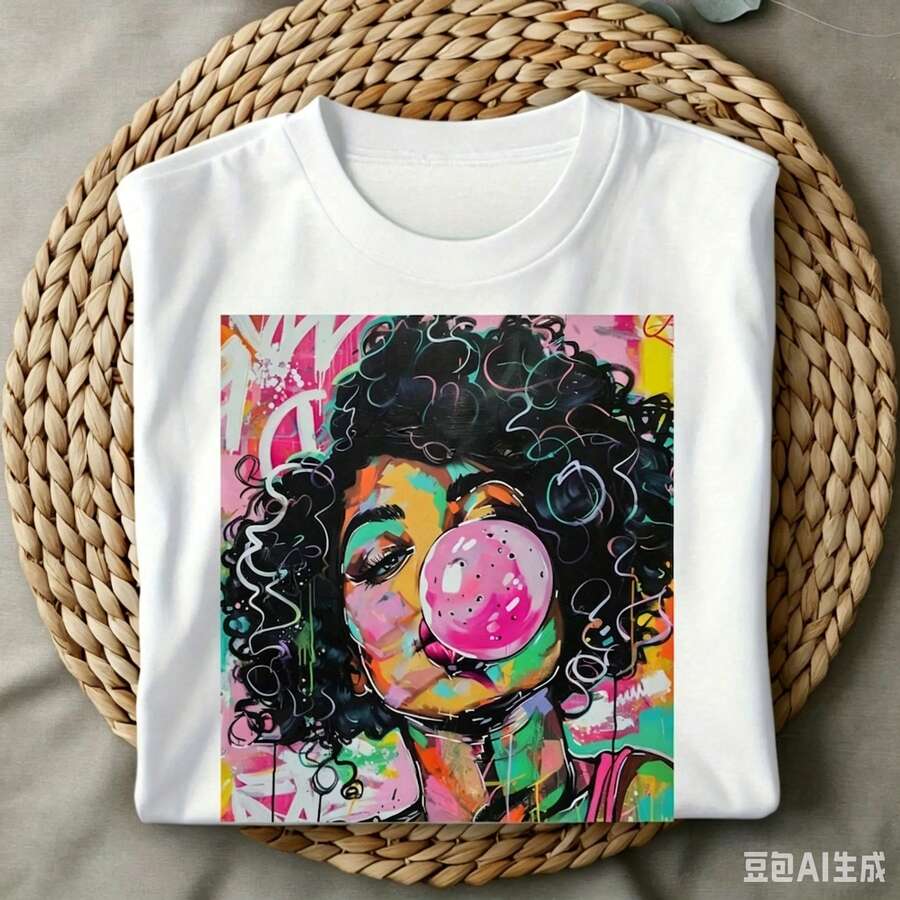 Street Fashion Trends 2026 - Camiseta Gráfica Casual para Mujer con