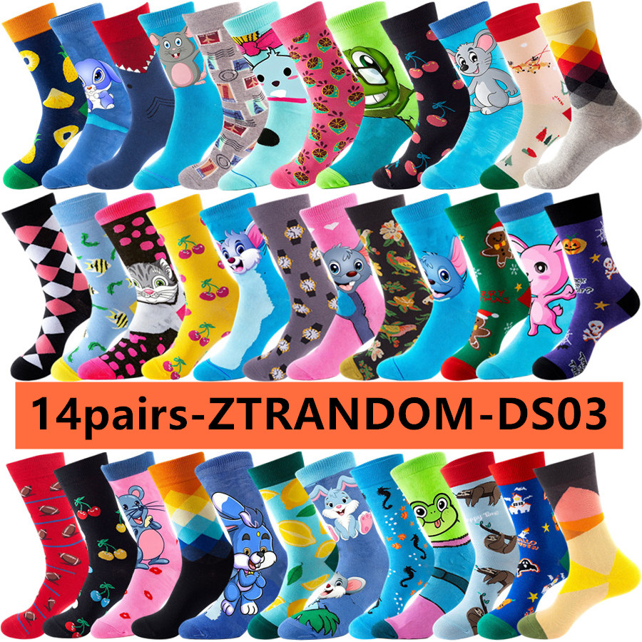 Street Fashion Anime - 14 Pares de Calcetines Deportivos Casuales