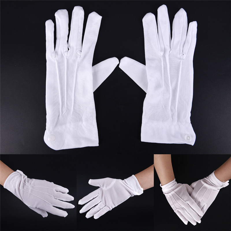 Street Fashion Gloves - 1 par de guantes formales blancos