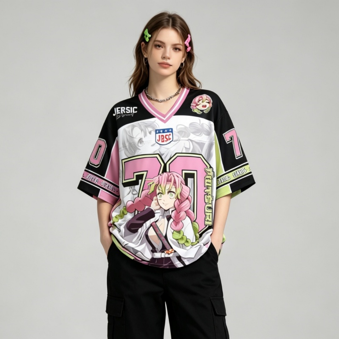 Street Fashion Anime - Camiseta de manga corta con estampado