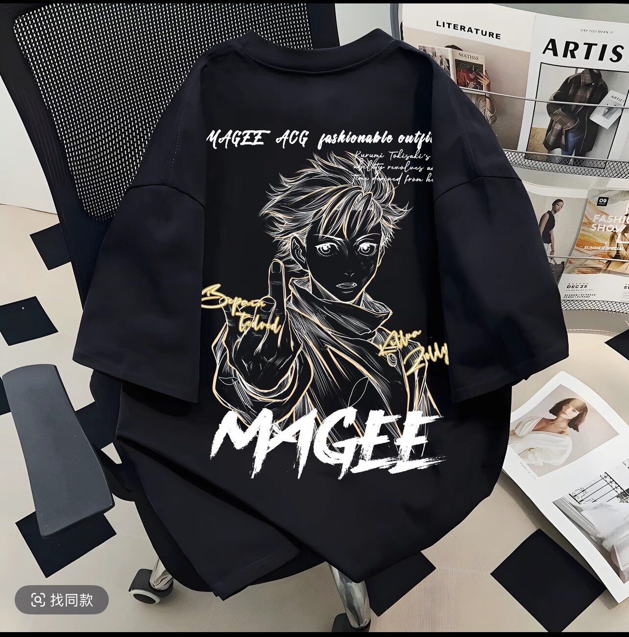 Street Fashion Anime - Camiseta Jujutsu Kaisen 2026 de Verano