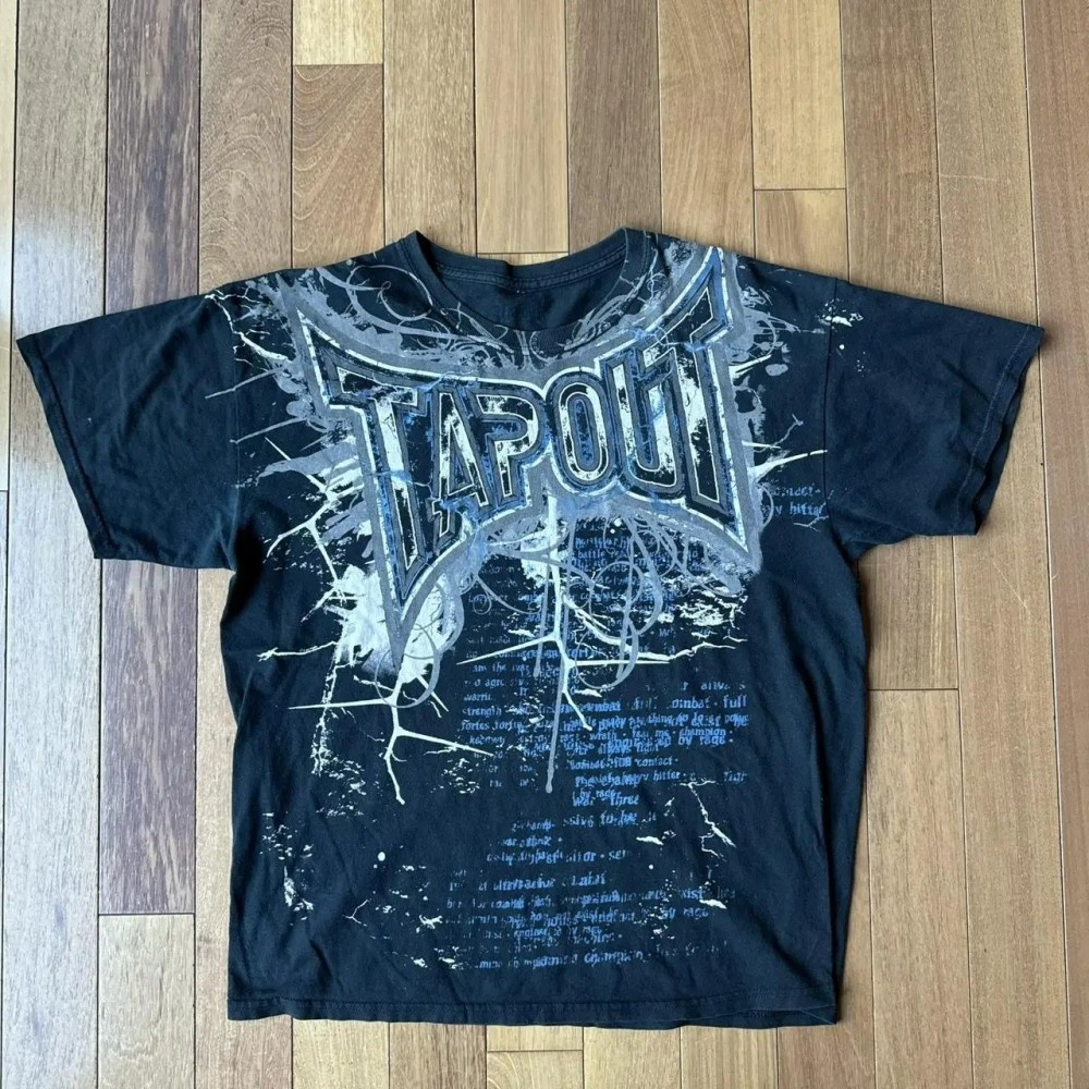 Street Fashion Graffiti - Camiseta de Manga Corta con Estampado