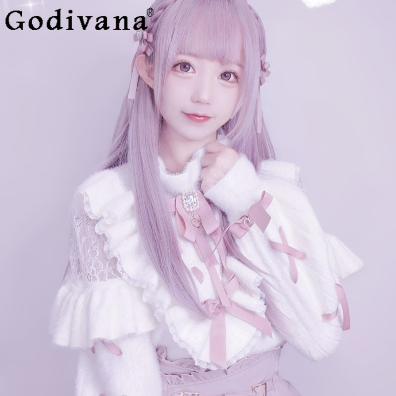 Japanese Street Fashion Female - Suéter de Estilo Japonés Producido en