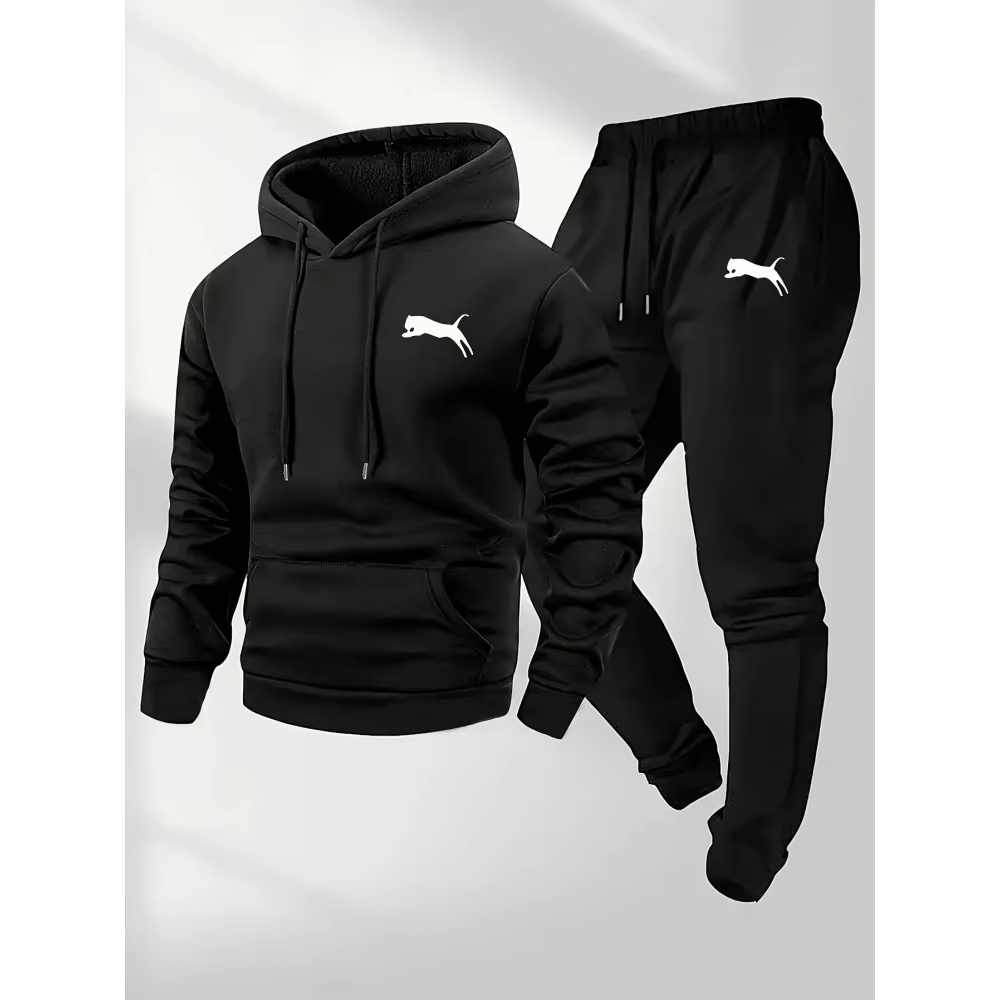 Street Fashion Us - Conjunto de Sudadera con Capucha y