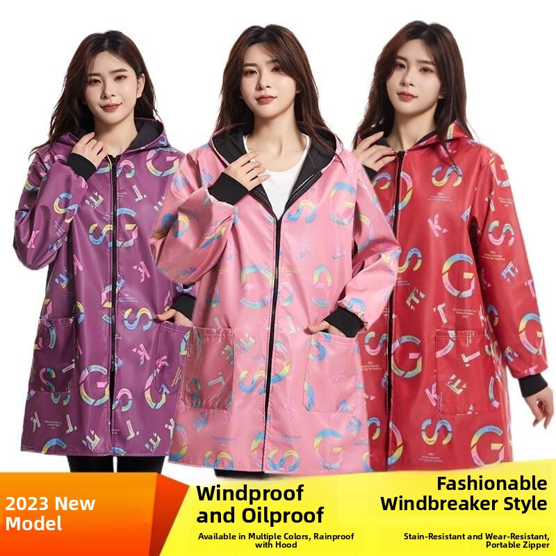 Street Fashion Vendors - Chaqueta Impermeable de Tallas Grandes con