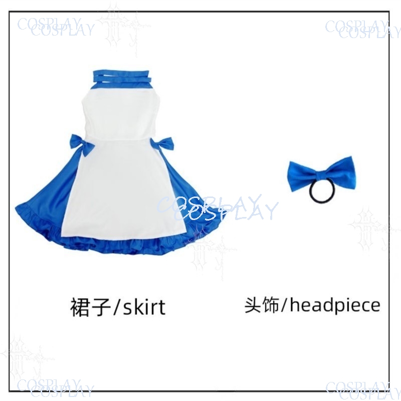 Japanese Street Fashion Female - Disfraz de Halloween Azul Completo, Traje