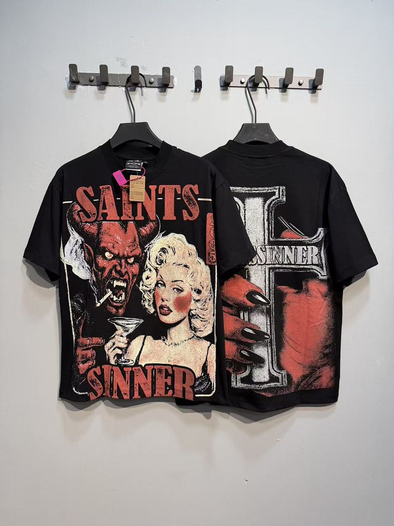 Camiseta de manga corta con es - Street Fashion Graffiti reseña y precio