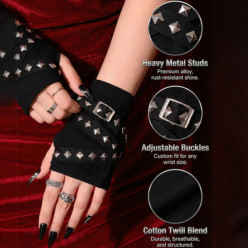 Guantes sin Dedos Estilo Punk  - Street Fashion Gloves reseña y precio