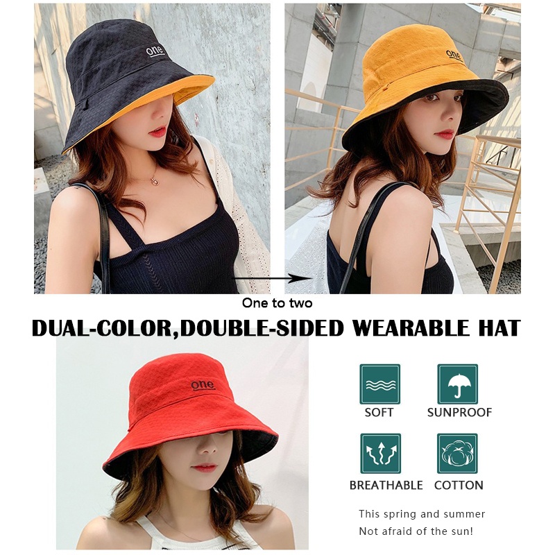 Sombrero de cubo de algodón de - Bucket Hat Embroidered reseña y precio