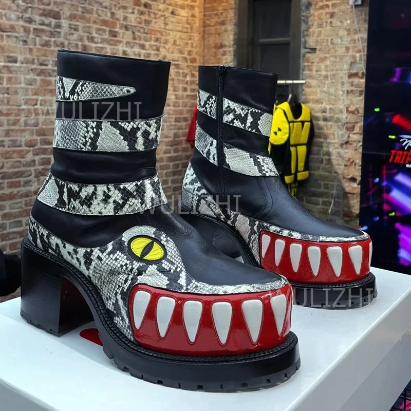 Botas de hombre con estampado  - Street Fashion Graffiti reseña y precio