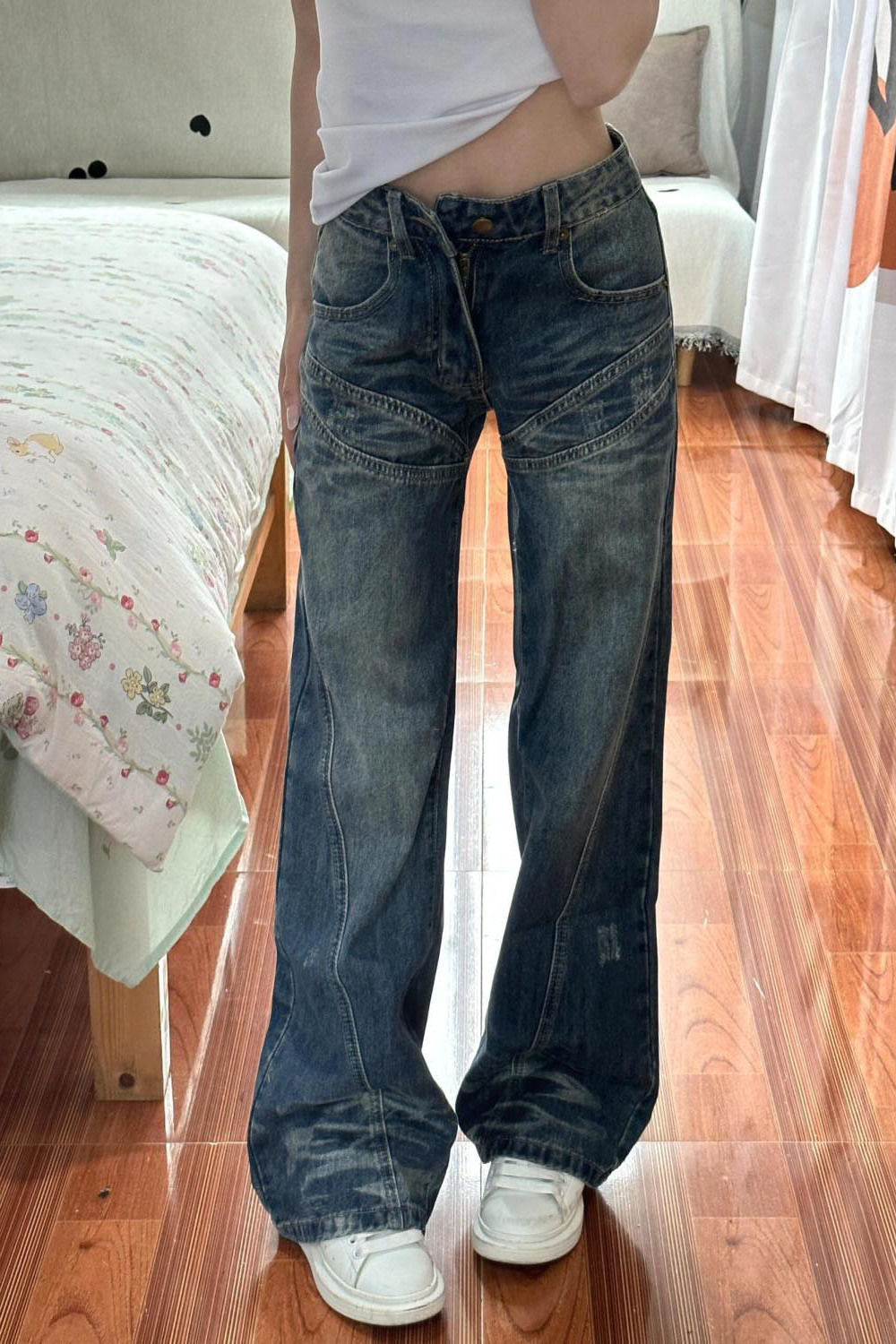 Pantalones vaqueros para niñas - Japanese Street Fashion Female reseña y precio