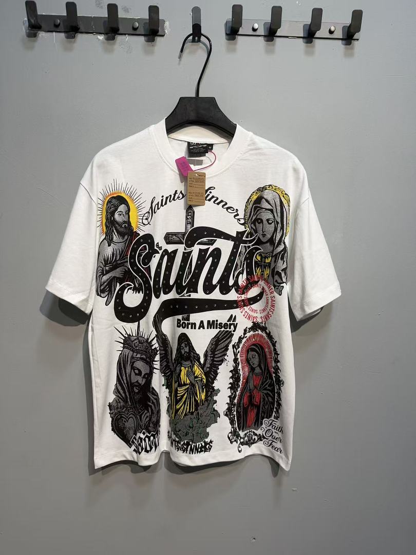 Camiseta de manga corta con es - Street Fashion Graffiti reseña y precio