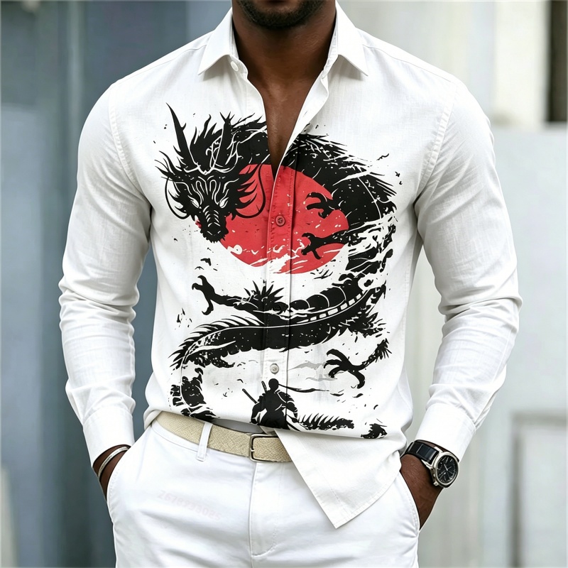 Camisa de Hombre 2026, Blanca, - Street Fashion Us reseña y precio