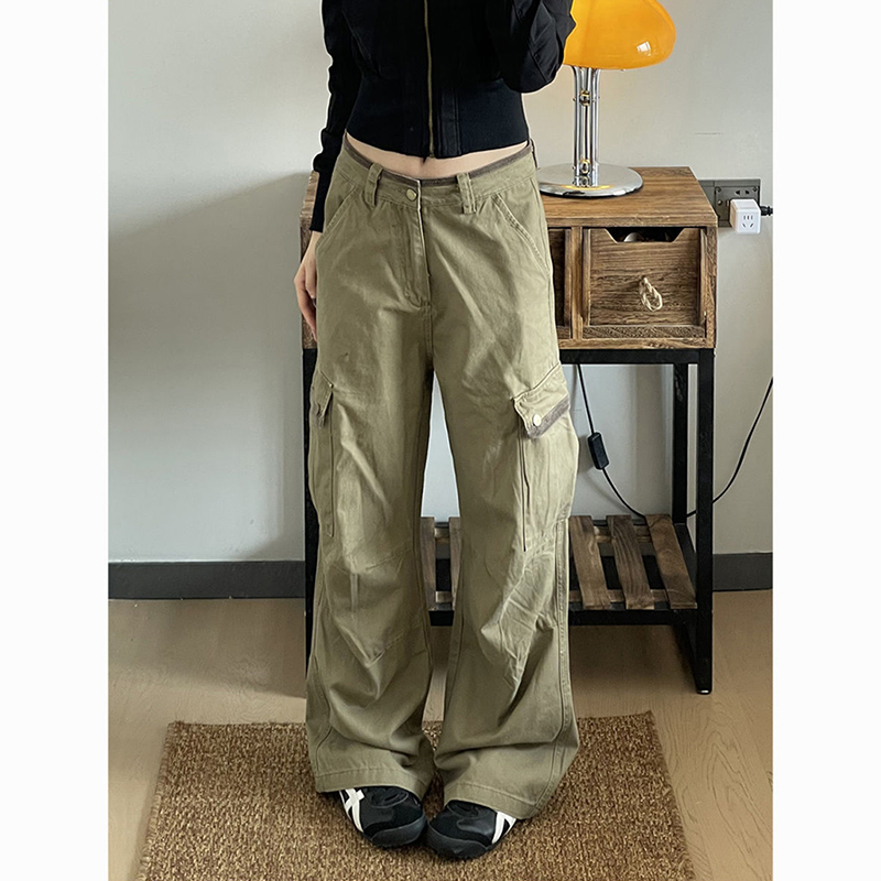 Nuevos pantalones Cargo holgad - Japanese Street Fashion Female reseña y precio