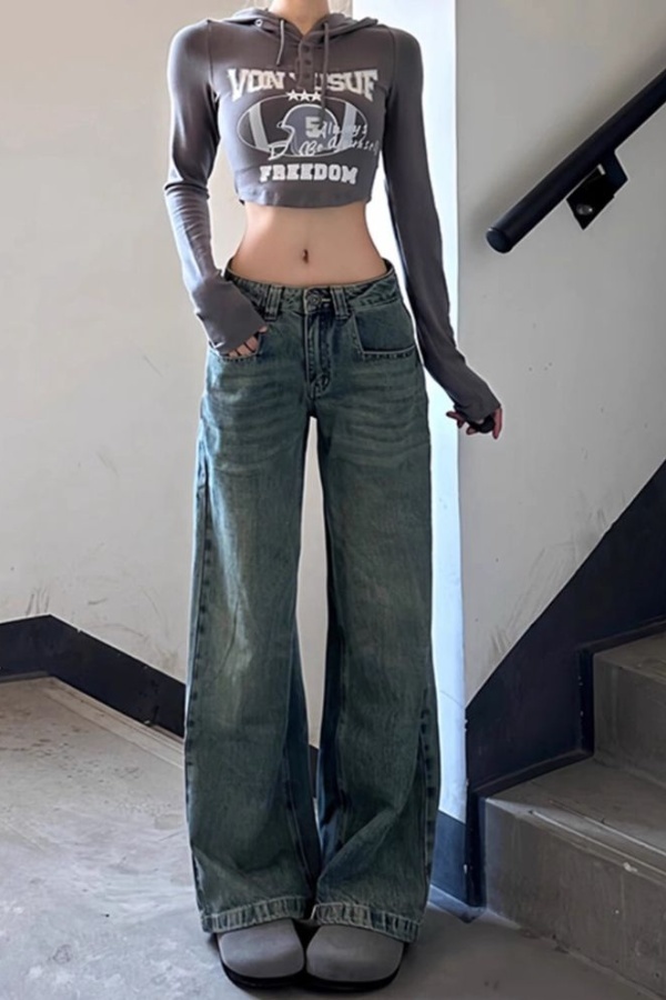 Vaqueros marrones Harajuku Y2K - Japanese Street Fashion Female reseña y precio