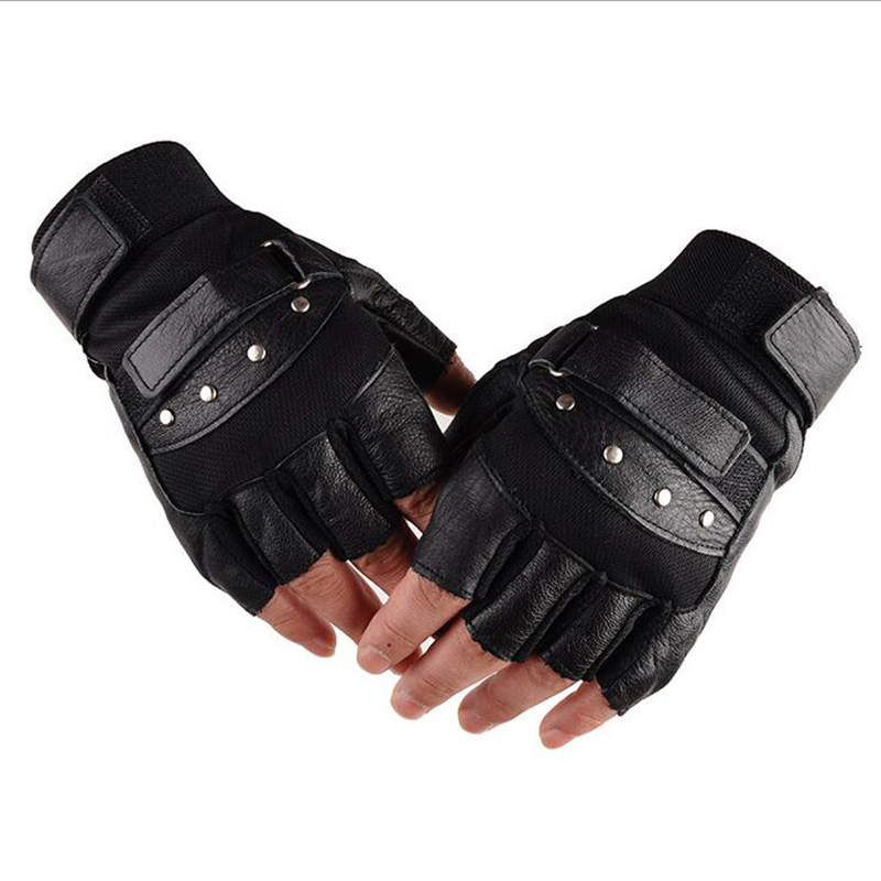 Guantes de cuero de medio dedo - Street Fashion Gloves reseña y precio