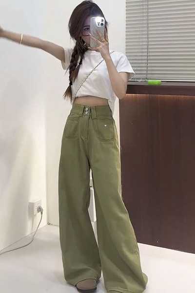 Pantalones vaqueros para niñas - Japanese Street Fashion Female reseña y precio
