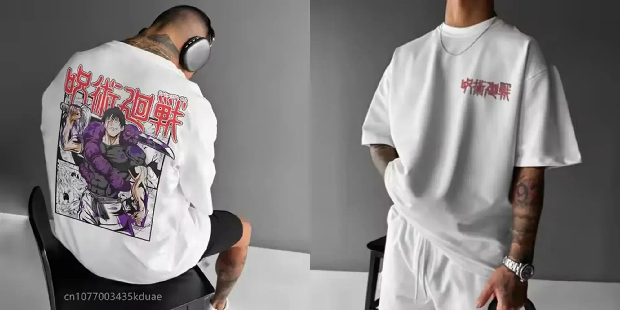 Camiseta Jujutsu Kaisen con gr - Street Fashion Anime reseña y precio