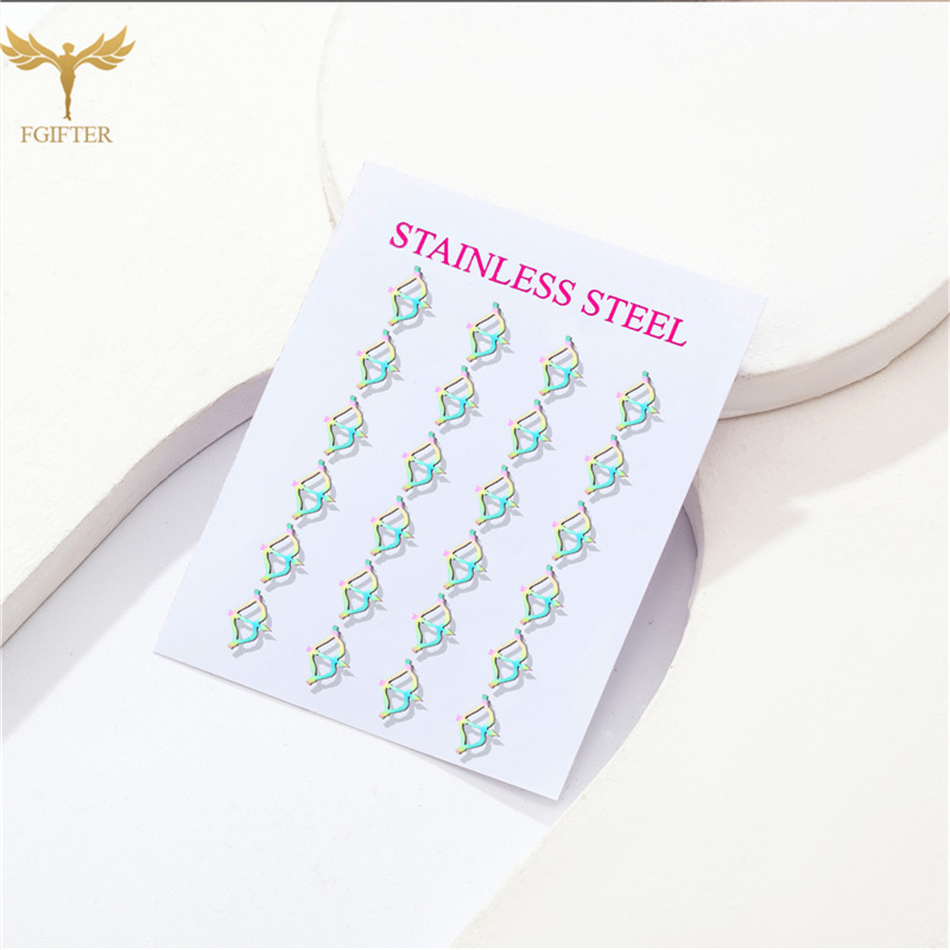 12 Pares de Pendientes de Acer - Street Fashion Vendors reseña y precio